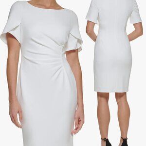 DKNY Tulip-Sleeve Sheath Dress-Size 10P-NWT